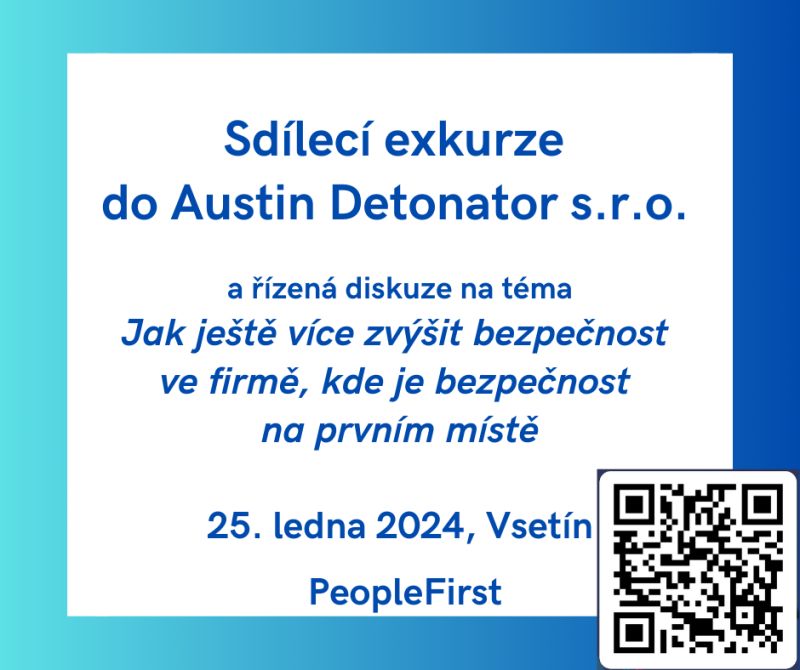 Pozvánka na sdílecí exkurzi do Austin Detonator s.r.o.